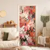 Bloemen - Kunst - Abstract - Verf deurposter klein -sfeer2