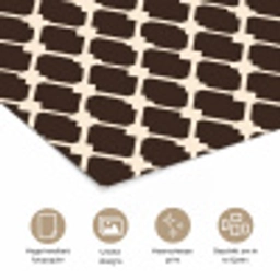Bruin - Ruitpatroon - Geometrisch poster papier klein 62 -closeup_NL