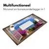 Doorkijk - Berg - Landschap - Uitzicht - Meer Muismat XXL klein -sfeer4