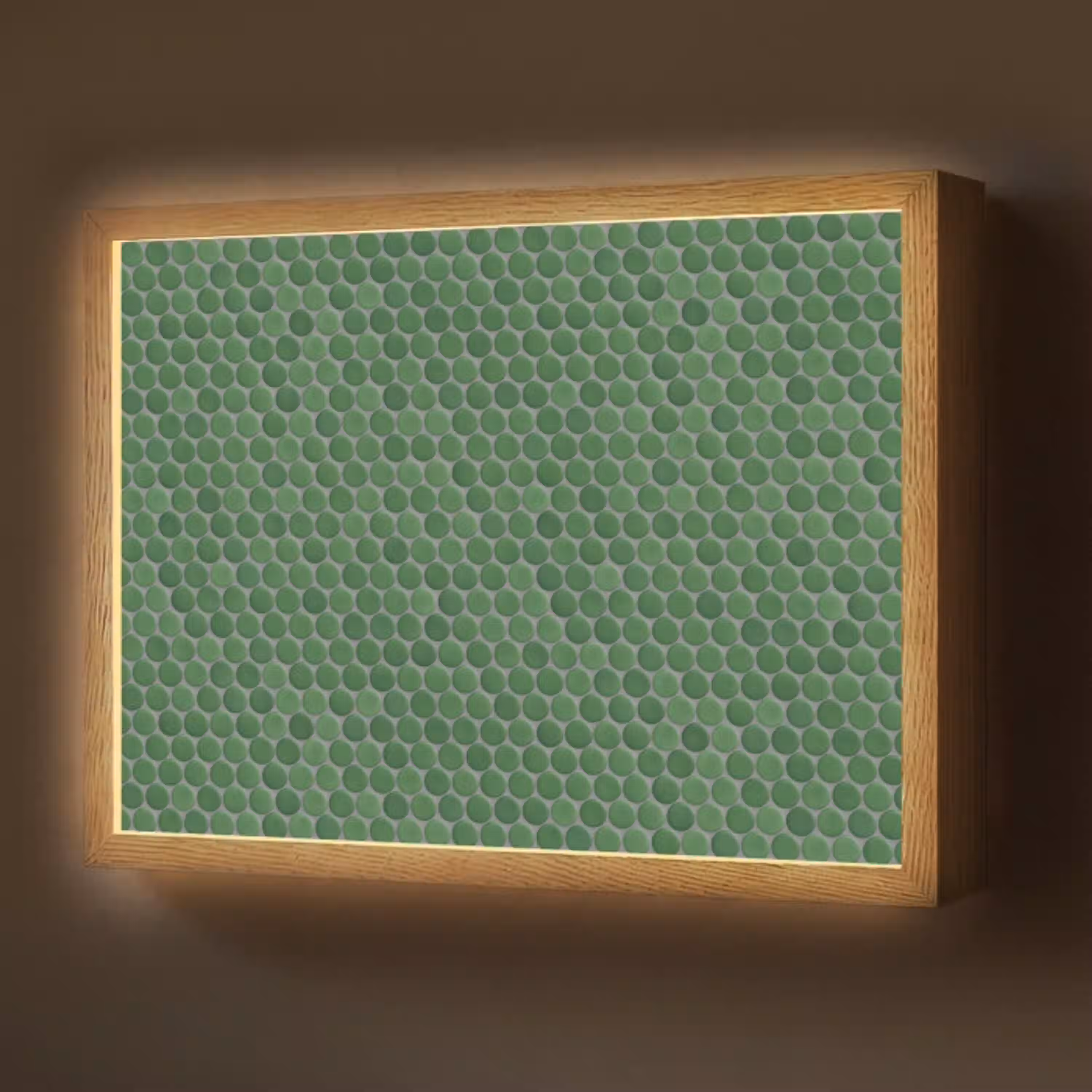 Penny - Mozaïek - Bosgroen - Green Light Box met batterij (Wandlamp) middel 907 -z3d_website