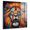 Leeuw - Graffiti - Dieren - Zwart plexiglas 5mm klein -zzzproduct_nieuw