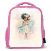 Dans van bloemenlicht Kinderrugzak - Roze middel -3d