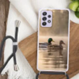 Eenden - Water - Mist - Natuur Hoesje Samsung Galaxy A52 5G met koord klein -sfeer4