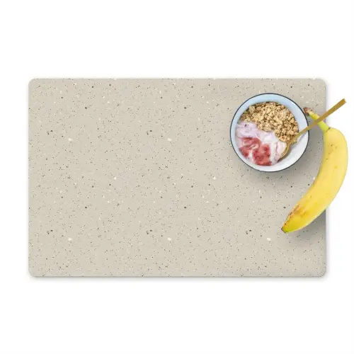 Lichtbeige - Terrazzo - Grijs Placemat vinyl groot 368 -zzzproduct_Kitchenyeah-website