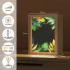 Bladeren - Groen - Geel - Verf - Jungle Light Box met kabel (Tafellamp) klein -USP_NL