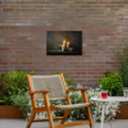 Kaarsen - Stilleven - Rustiek - Boeken Tuinposter op houten frame 2 cm dik klein -sfeer3
