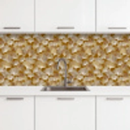 Ginkgo - Bladeren - Goud keuken achterwand 2 middel 871 -3d