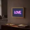 Neon - Love - Valentijn Light Box met batterij (Wandlamp) middel -sfeer1