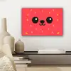Kat - Aardbei - Cartoon canvas 2cm klein -sfeer6