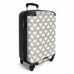 Valentijn stippen patroon zwart NBS - Handbagage koffer - Vrouwen middel -productfoto_3d