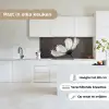 Bloem - Minimalistisch - Zwart - Wit keuken achterwand 2 middel -sfeer4_NL