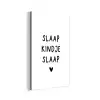Slaap kindje slaap - Spreuken - Quotes aluminium wit klein -3d