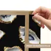 Oesters - Vissen - Blauw - Goud Light Box met batterij (Wandlamp) middel -USP_websiteprintNL