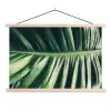 Bladeren - Tropisch - Jungle textielposter latten blank klein -3d