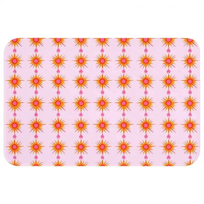 Zon - Motief - Roze Badmat klein 997 -3d