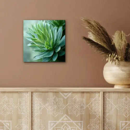 Blad - Plant - Groen - Textuur aluminium wit klein -sfeer4