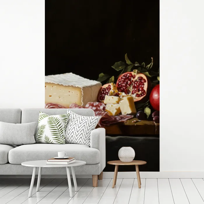 Stilleven - Vintage - Borrelplank fotobehang vinyl groot -woonkamer