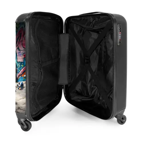 Skater schildpad NBS - Handbagage koffer - Kinderen Unisex middel -binnenkant