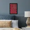 Lijnen - Rood - Beweging fotolijst zwart zonder passe partout klein -sfeer3