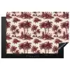Tropisch - Geometrisch - Bordeauxrood Inductie beschermer vinyl 3mm klein 276 -3d