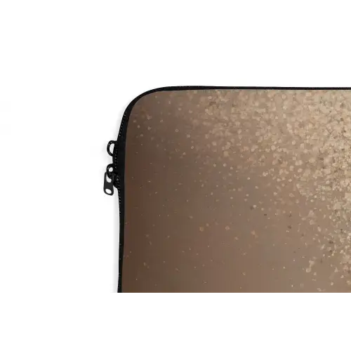 Bootje - Blaadjes - Goud - Water laptophoes neopreen klein -detail