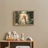 Giraffe - Jungle - Bloemen Light Box met batterij (Wandlamp kind) middel -sfeer2_kind