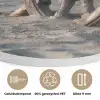 Scheepsstuur - Hout - Bruin - Zand Akoestische PET Vilt - Rond klein -closeup_NL