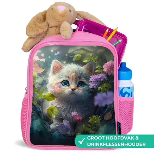 Pippa Poes Kinderrugzak - Roze middel -inhoud_NL