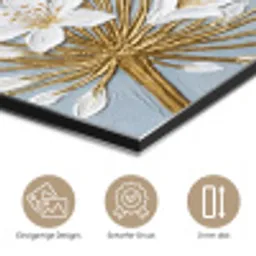 Illustratie - Bloemen - Blauw aluminium wit klein -closeup_DE