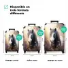Koffer - Paard - Natuur - Dieren - Bloemen - Paars NBS - Handbagage koffer - Kinderen Unisex middel zzzzzzVergelijking_3FR