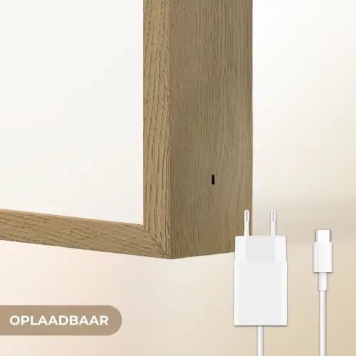 Handen - Zwart wit - Modern - Kunst Light Box met batterij (Wandlamp) middel -USP_websiteoplaadbaarNL