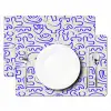 Blauw - Patroon - Abstract - Beige Placemat vinyl groot 368 -zzsfeer2_Kitchenyeah-website