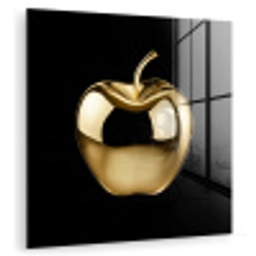 Appel - Goud - Chrome - Zwart plexiglas 5mm klein -zzzproduct_nieuw