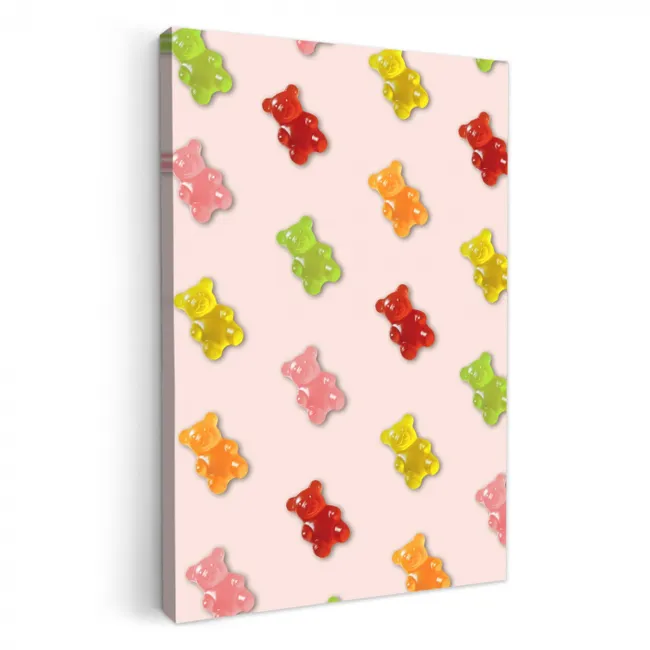 Kleur - Snoep - Roze KitchenYeah - Keuken - Canvas klein -3d