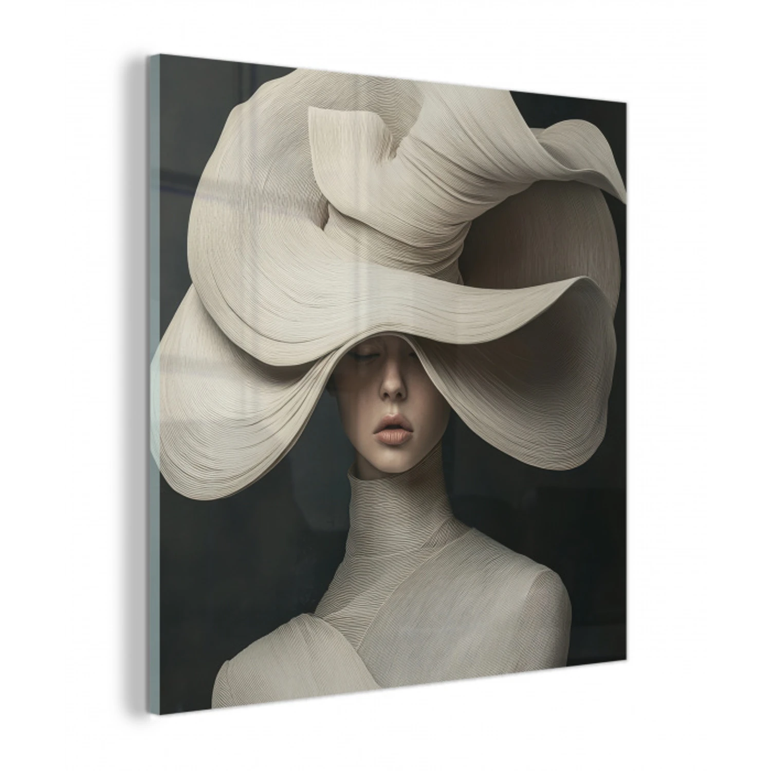 Modern - Vrouw - Hoed plexiglas 5mm klein -z3d