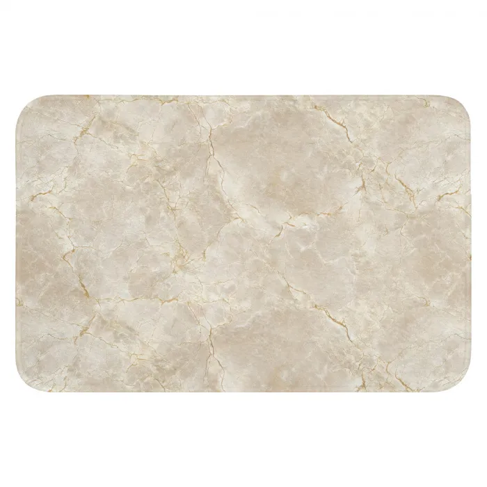 Lichtbeige - Marmer - Aders Badmat klein 997 -3d