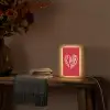 Rood - Hart- Tekst - Valentijn Light Box met kabel (Tafellamp) klein -sfeer4