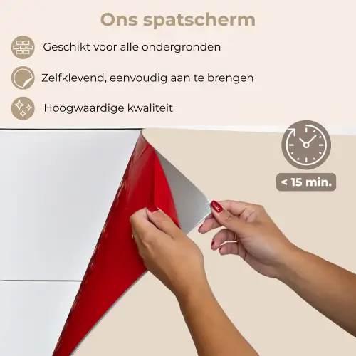 Woestijnstilte keuken achterwand spatscherm klein -spatscherm_NL