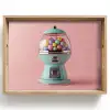 Kauwgom - Retro - Snoep - Roze Dienblad Rechthoek middel -z3d_shopping