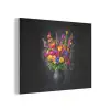 Felgekleurd - Bloemen - Vaas PET vilt klein -3d