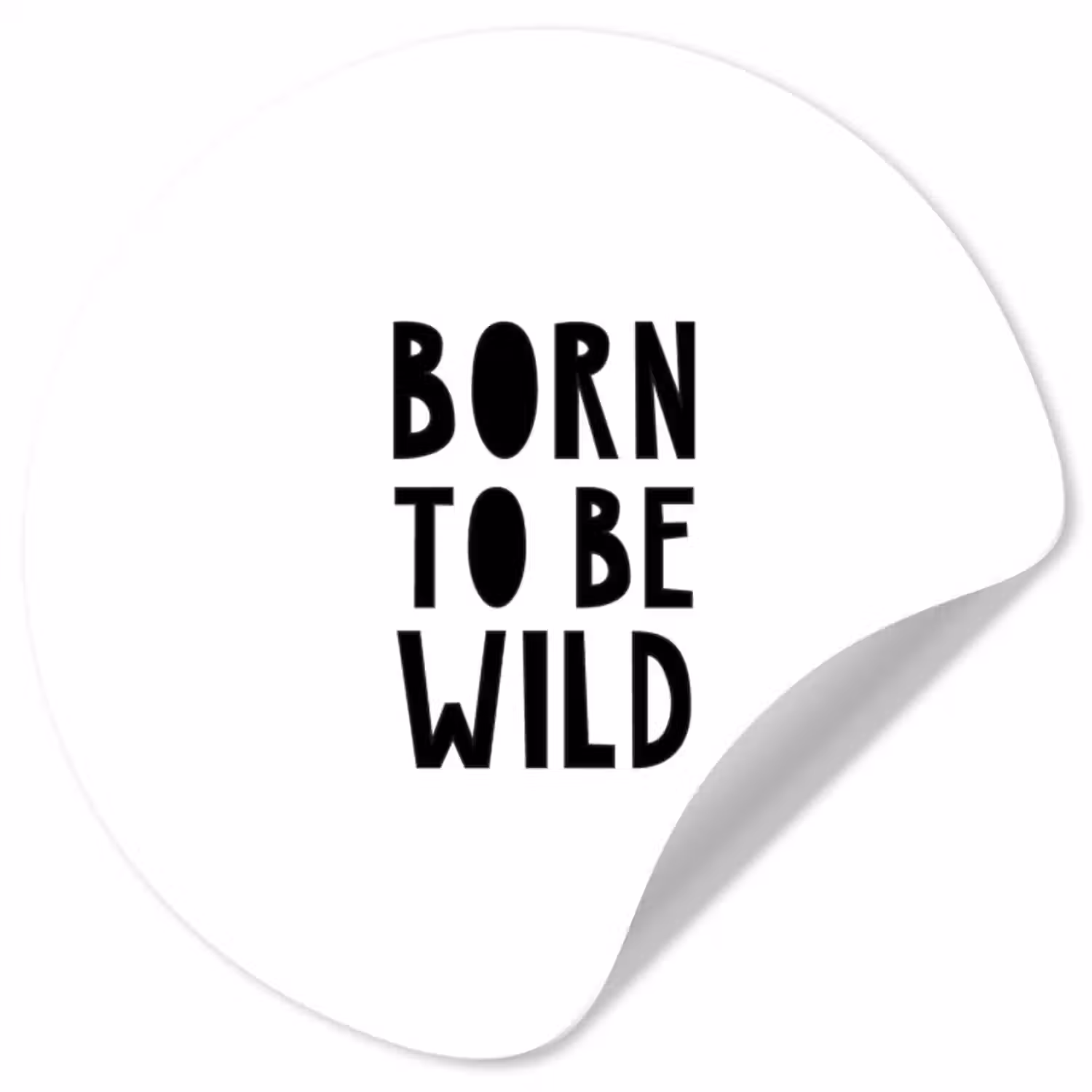 Behangcirkel - Quotes - Born to be wild - Baby - Kinderen - Spreuken