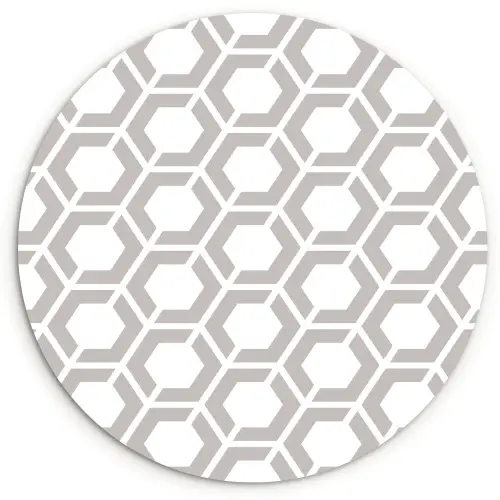 Grafisch - Patroon - Modern - Hexagon Wandcirkel plexiglas klein 852 -3d