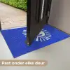 Zon - Gezicht - Penseelstructuur - Blauw Deurmat klein -USP_NL
