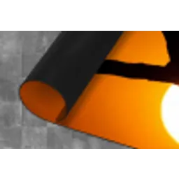 Gier - Tak - Zon - Oranje Keukenloper - keukenmat middel -closeup