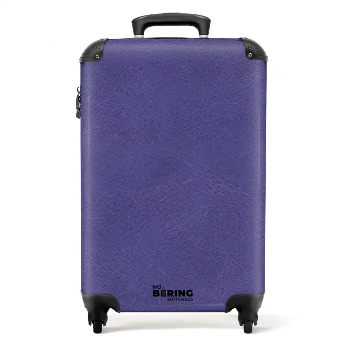 Lederen look paars NBS - Handbagage koffer - Volwassenen Unisex middel -productfoto_recht