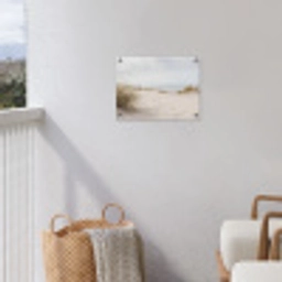 Wolken - Duinlandschap - Zand tuinposter los doek klein -sfeer8