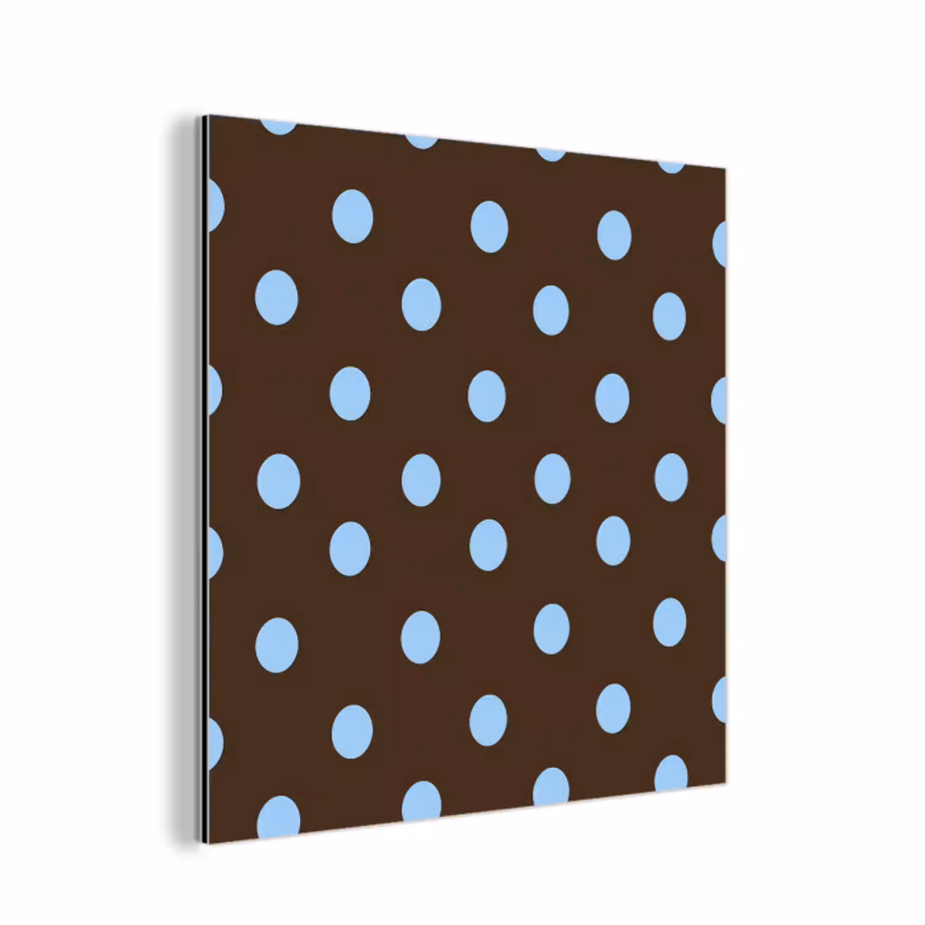 Klassiek - Stippen - Bruin aluminium wit klein 46 -3d