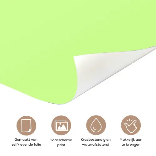 Groen - Neon - Quote deurposter klein -closeup_NL