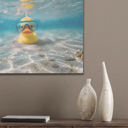 Duikbril - Eend - Water PET vilt klein -sfeer6_closeup