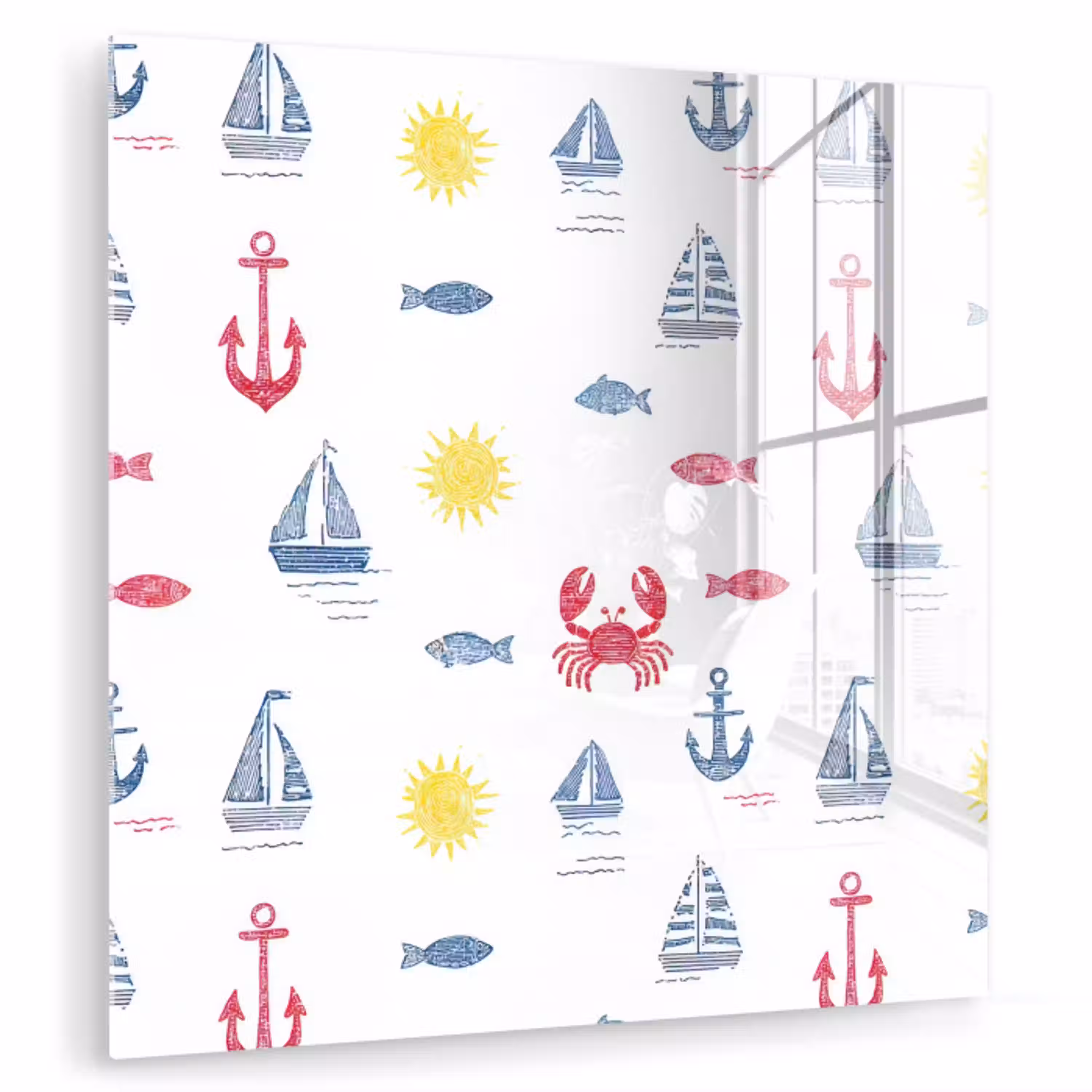 Nautisch - Illustraties - Kleurrijk plexiglas 5mm klein 11 -zzzproduct_nieuw